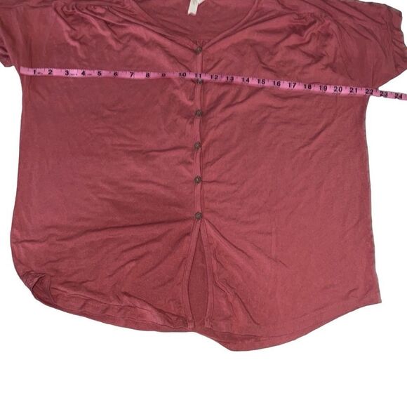 Matilda Jane MJC Becca Womens Button-Tie Front Top Short Sleeve sz S Small MJ - Picture 8 of 10